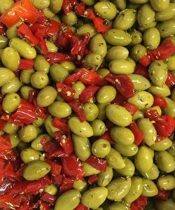 Olives picholines cassées pimentées (origine Maroc) 10 Kg zoom - Azur TJ Olives