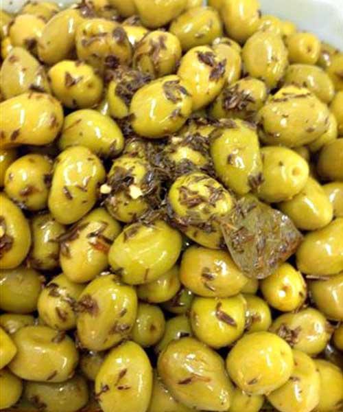 Olives à l'escabèche (origine Maroc) - Azur TJ Olives