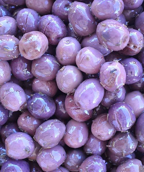 Olives tailladées violette (origine Maroc) - Azur TJ Olives