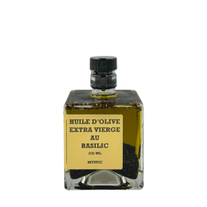 HUILE D’OLIVE EXTRA VIERGE aux BASILIC 250Ml (MYSTIC)
