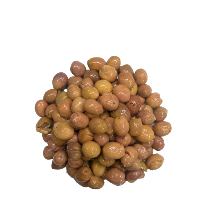 OLIVE_CASSEE_TOURNATE_CLAIRE-uniforme OLIVES TAILLADÉES TOURNANTES CLAIRES 19/21 10KG